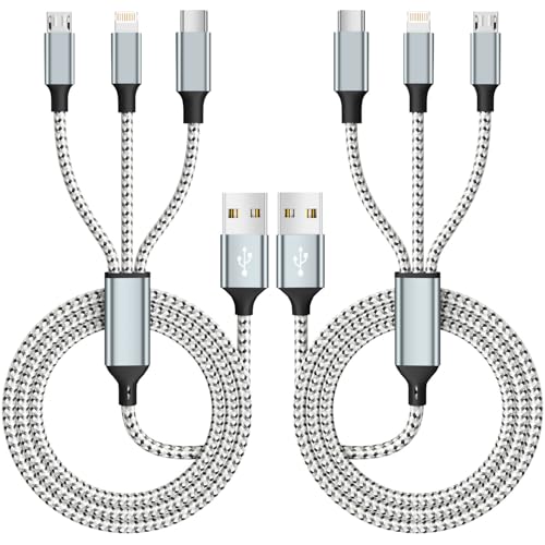 240 W 4-in-1 USB C Charging Cable – 6 FT Multi-Device Power Solution with LED Indicator for i Phone 16/15/14 Pro, Mac, i Pad, Samsung S25/S24 – Fast Charging Compatibility, Durable Design for Home & Travel