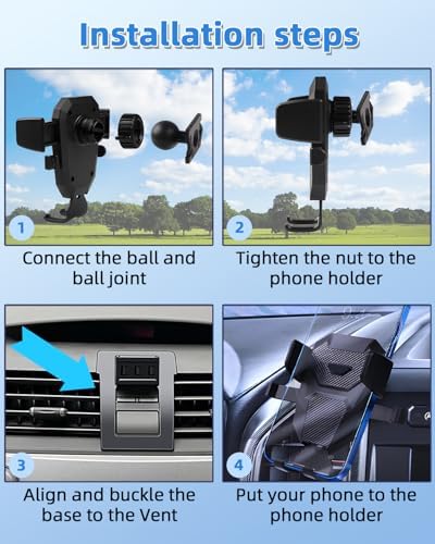 Upgrade Your Toyota Tundra or Sequoia Driving Experience with the 360° Rotating Mag Safe Phone Holder – Premium Dashboard Mount Designed for 2020-2025 Models, Ensures Safety, Accessibility, and Sleek Aesthetics Without Air Vent Obstruction