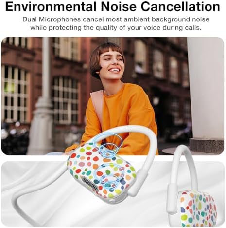 Purity Air Open Ear Headphones – Advanced True Air Conduction Wireless Bluetooth Earbuds with Dual Mic for Clear Calls – Ergonomic, Sweat-Resistant Design for Active Lifestyles – Compatible with i Phone & Android – Ultimate Comfort and Audio Awareness