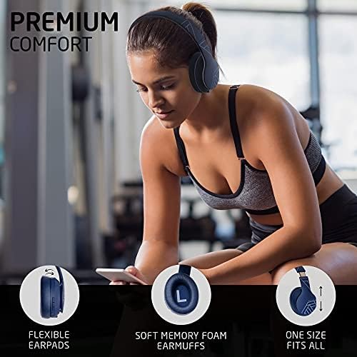 Discover the Ultimate Wireless Over-Ear Bluetooth Headphones with 50-Hour Playtime – Immerse Yourself in Hi-Fi Sound and Rich Deep Bass, Perfect for On-the-Go Music Lovers, Lightweight and Foldable for Easy Travel, Seamless Compatibility with Smartphones and PCs