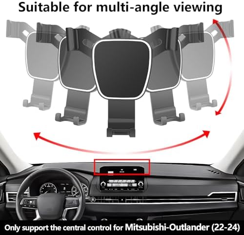 Mitsubishi Outlander 2022-2024 Car Phone Holder – Premium 9-Inch Screen Mobile Mount for Enhanced Navigation & Convenience – Sturdy, Stylish Design with 360° Rotation for Optimal Viewing and Easy Installation – Essential Auto Accessory for Safe, Hands-Free Driving