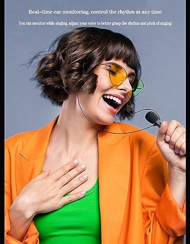 FEDAI KT-02 Wired Headphones – Premium Noise Cancelling Earphones with 3-Meter Cable for Optimal Comfort and HD Audio Experience – Perfect for Live Singing, Recording, and Streaming in Bold Red – Tailored for Creators and Audiophiles Seeking Exceptional Sound Clarity and Ergonomic Design