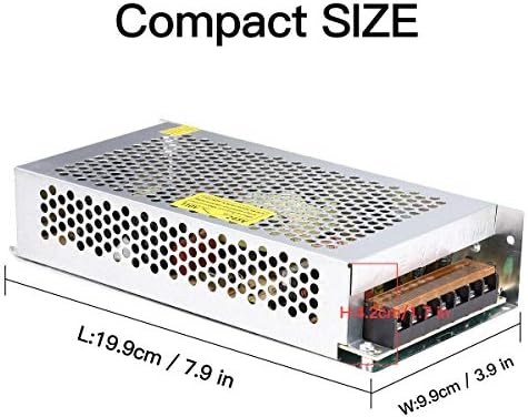 Ultra-Reliable 600 W DC 12 V 50 A Power Supply Adapter – Versatile AC 110/220 V to DC Converter for Seamless LED Lighting, Advanced CCTV Systems, High-Performance 3 D Printers, and Diverse Electronics – Enhanced Efficiency and Safety Features for Optimal Performance