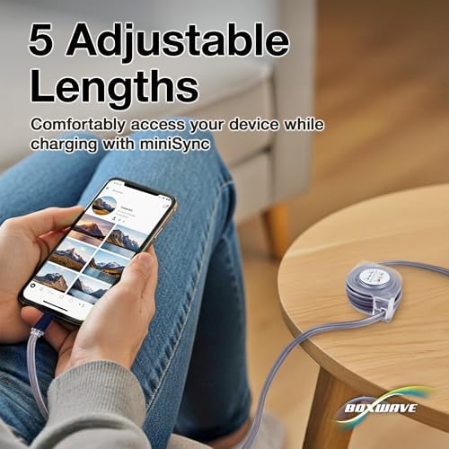 Box Wave Retractable Sync Cable for Alcatel LINKZONE Mobile Hotspot – High-Speed Data Transfer, Portable Design, Enhanced Compatibility for On-the-Go Connectivity