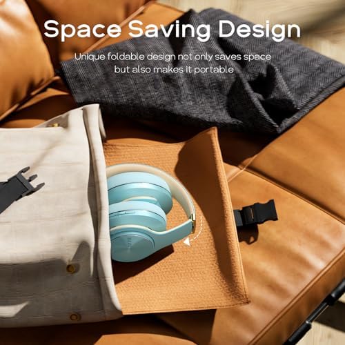 Transform Your Listening Journey with DOQAUS Over-Ear Bluetooth Headphones: 90-Hour Playtime, Tailored EQ Settings, and Superior Noise Cancellation for Unmatched Comfort and Audio Clarity in Music and Calls