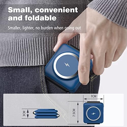 Ultimate 3-in-1 Foldable Magnetic Wireless Charging Station for Apple Devices – Travel-Friendly Dock for i Phone 16, 15, 14, 13, 12 Pro Max Plus, Apple Watch & Air Pods – Fast, Efficient, and Versatile Charging Solution