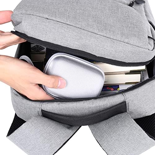 Khanka Protective Hard Case for Anker 45 W Wall Charger & 20 W Portable Charger – Ultimate Travel Companion for Anker 521 Power Bank (Power Core Fusion) – Lightweight Shockproof Design, Modern White Finish, Secure Zipper Closure for Enhanced Portability and Device Safety