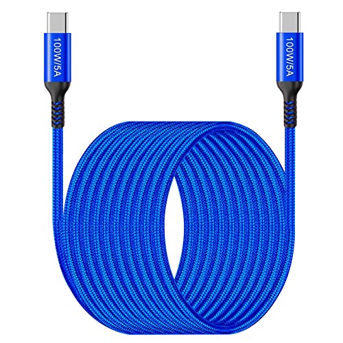 Elevate Your Charging Experience with Awnuwuy 100 W Pink USB C to USB C Cable – 10 ft Long (2-Pack) for Fast Charging & Data Transfer, Compatible with i Phone 15 Series, i Pad Pro, Mac Book Air, Samsung Galaxy S23/S22, Pixel 6 – Stylish Durability & Enhanced Performance for All Your Devices