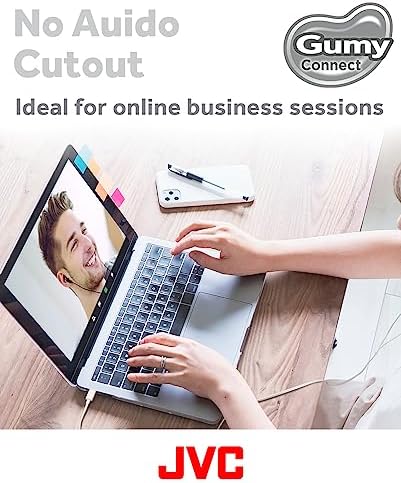 JVC Gumy Connect USB-C Wired Earbuds – Delay-Free Audio for Gaming & Videos, Built-in DAC for Enhanced Sound Quality, 9.2 mm Neodymium Drivers for Rich Bass, Comfortable Fit for Long Listening Sessions – HAFR9 UCB (Black) – Elevate Your Audio Experience with Superior Clarity and Compatibility