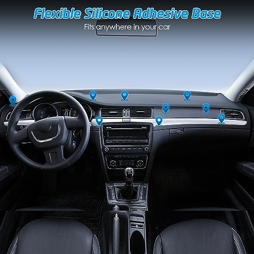 Sleek Wix Gear Magnetic Dashboard Phone Mount – Extra Slim Universal Holder for Cell Phones & Mini Tablets with Swift-Snap Technology for Effortless Access and Enhanced Driving Safety