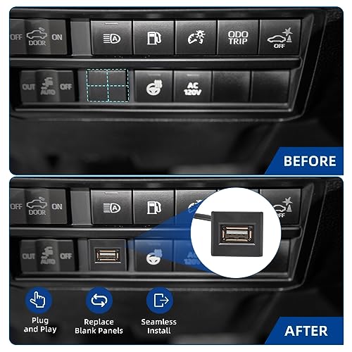 Upgrade Your Toyota Experience with the Anina USB Port Car Charger – Male to Female Panel Flush Mount Adapter for Tundra, RAV4, Camry, Corolla & More – Fast Charging Convenience with 2522 mm Extension Cable for Effortless Installation