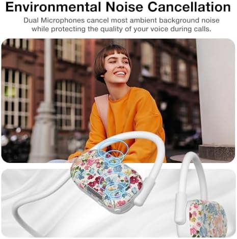 Purity Air Open Ear Headphones – Advanced True Air Conduction Wireless Bluetooth Earbuds with Dual Mic for Clear Calls – Ergonomic, Sweat-Resistant Design for Active Lifestyles – Compatible with i Phone & Android – Ultimate Comfort and Audio Awareness