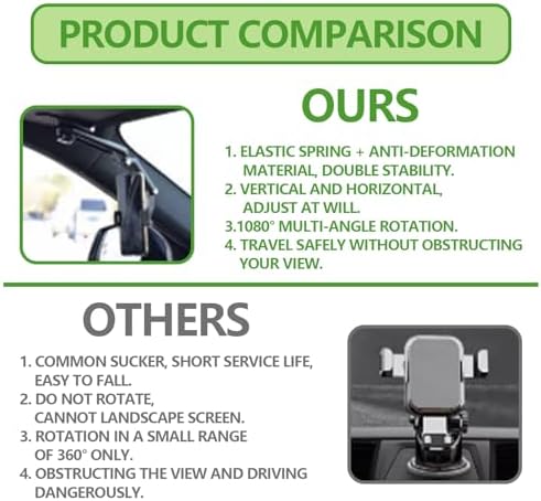 Innovative 360° Sun Visor Phone Holder for Cars – Hands-Free Universal Smartphone Mount Compatible with i Phone, Android & Samsung – Retractable Design for Optimal Viewing & Convenient Installation – Elevate Your Driving Safety & Experience