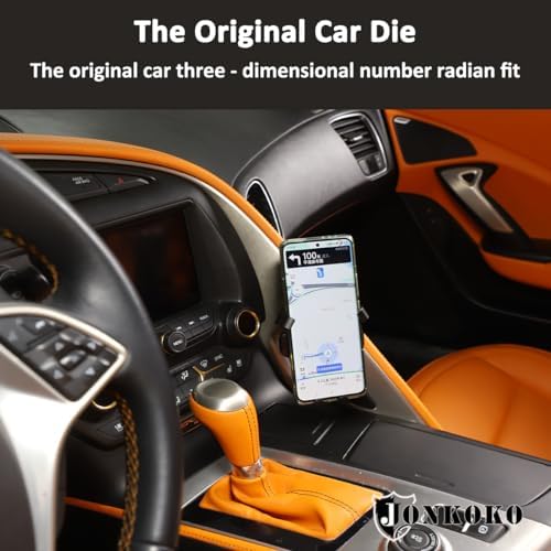 Chevrolet Corvette C7 2014-2019 Custom Armrest Mobile Phone Holder – Premium ABS Plastic Car Phone Mount for Enhanced Driving Convenience and Safety