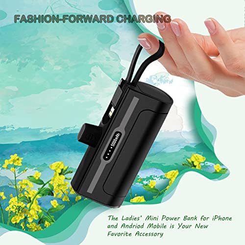 Compact 4800 m Ah Mini Power Bank Charger for USB-C and i Phone – Fast Charging, Direct Plugin Design for On-the-Go Power, Stylish White Color for All Users – Perfect for Students, Professionals, and Travelers