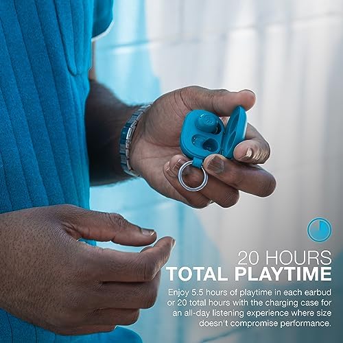 JLab JBuds Mini Tones True Wireless Earbuds – Ultra-Lightweight Bluetooth Earbuds with IP55 Sweat & Dust Resistance, Seamless Multipoint Connectivity for Effortless Device Switching, Enhanced Be Aware Audio for Safety, and Customizable EQ Modes for Superior Sound and Clear Calls, Ideal for Active Lifestyles and Everyday Adventures