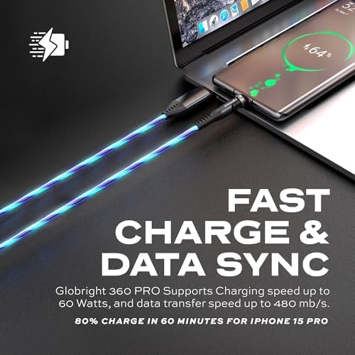 Upgrade Your Power Experience with the Statik 360 Pro Magnetic Charging Cable – Ultimate 3-in-1 Solution for USB C, Micro USB & USB A Devices, 100 W Fast Charging Technology, Sturdy Black Design, 3 ft Length for Maximum Portability and Comprehensive Compatibility with Smartphones, Tablets & Laptops