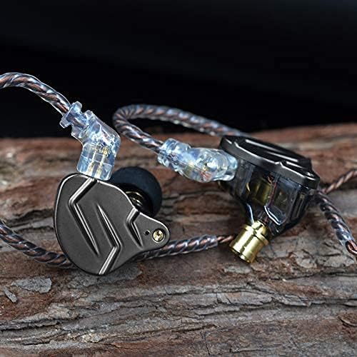 KZ ZSN Pro Dual Drivers Hi-Fi In-Ear Earphones with 1 BA & 1 DD – Exceptional Sound Clarity & Powerful Bass for Audiophile Musicians – Detachable Cable Design for Enhanced Customization & Compatibility – Ergonomic Fit for Long Listening Sessions
