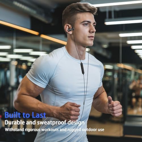 Active Lifestyle Wired Over-Ear Earbuds with 3.5 mm Jack – Premium Noise Cancelling Headphones for Supreme Audio Clarity and Comfort During Workouts, Running, and Daily Activities