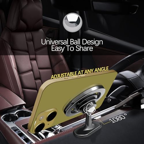 Revolutionary Mag Safe Car Phone Holder – 360° Rotatable Magnetic Mount with 20+ Super Strong Magnets for Unmatched Stability – Seamless Compatibility with i Phone 15/14/13/12 Pro Max/Plus/Mini – Effortless Adjustability & Tool-Free Installation for Any Smartphone
