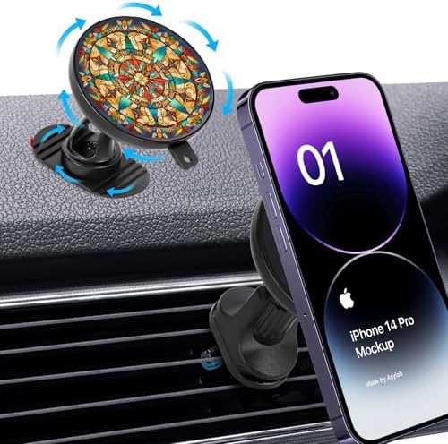 Elevate Your Driving Experience with the 15 W Mag Safe Magnetic Car Wireless Charger – 360-Degree Rotating Phone Holder for i Phone 14, 15 & 16 Pro – Effortless Installation on Dashboard or Vent for Ultimate Convenience and Fast Charging