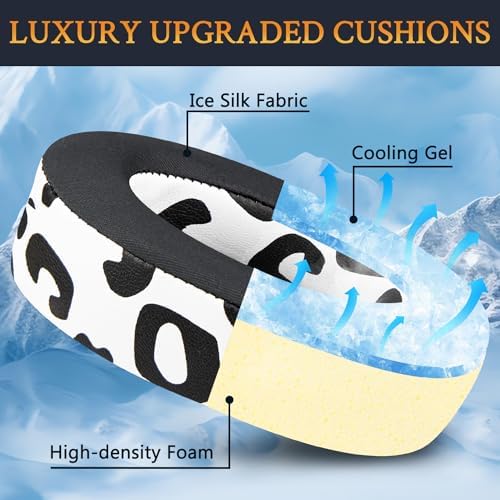Upgrade Your Sony WH-H900 N & MDR 100 ABN Headphones with SOULWIT Snow Leopard Noise Isolation Replacement Earpads – Experience Unmatched Comfort, Superior Sound Quality, and Easy Installation for Noise-Canceling Over-Ear Headphones