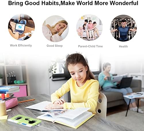 Portable Smart Auto Phone Timer Lock Box for iPhone and Android Phones, Self-Control Timer Locker to Help Kids,Students, Adults Focus Back,Prevent Excessive Games, Mobile Phone Addiction(White) – Enhanced Compatibility and Speed