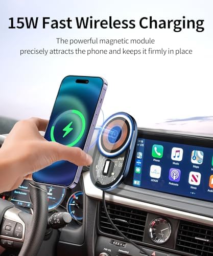 Lexus RX/RX Hybrid 2020-2022 Premium Wireless Charging Phone Holder – 360° Rotating Magnetic Mount for Effortless Hands-Free Navigation & Enhanced Charging Efficiency – Sleek Design for Modern Drivers – Ultimate Car Accessory for Seamless Connectivity