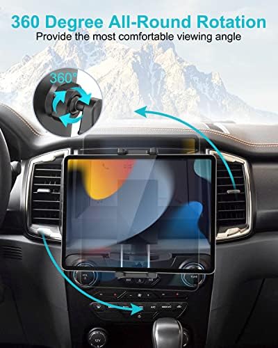 Transform Your Vehicle with the Premium Adjustable CD Slot Tablet Holder – 360° Rotating Mount for i Pad Pro, Galaxy Tab, and Smartphones (4-13″) – Unmatched Stability and Hands-Free Accessibility for Safe Driving and Entertainment on the Go