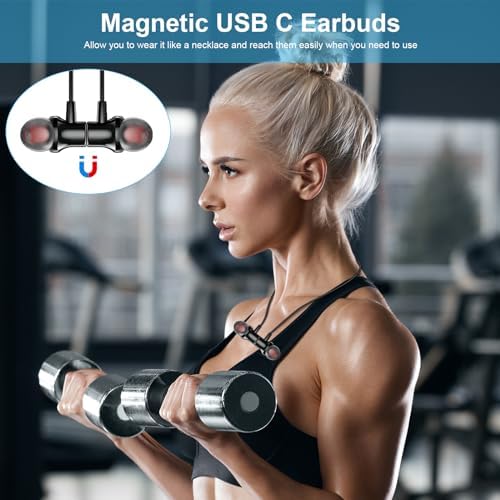 COOYA USB C Wired Earbuds: Advanced Noise-Canceling Earphones with Deep Magnetic Bass for Samsung Galaxy S25 Ultra & i Phone 16 Pro – Ergonomic In-Ear Fit with Right-Angle Connector for Unmatched Comfort and Universal Device Compatibility