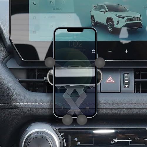 Toyota RAV4 & Highlander Air Vent Phone Holder Mount | Universal Compatibility for 2019-2024 Models | Secure and Adjustable Car Cradle for Safe Navigation & Hands-Free Calling | Easy Tool-Free Installation | Durable Design for Long-Lasting Use