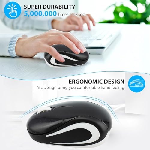 Charming Wireless Mini Mouse – Adorable Portable USB Optical Mouse for Laptops and Kids – Compact 1000 DPI Cordless Design in Fun Purple – Ideal Travel Companion and Perfect Gift for Young Tech Enthusiasts