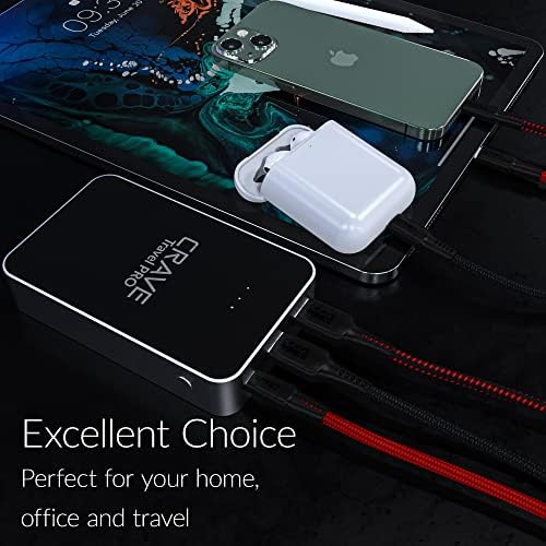 Crave Travel PRO 13400 m Ah Quick Charge Power Bank – Ultimate Portable Battery Charger with Type C PD & Dual USB Output for On-the-Go Charging – Lightweight, Durable & Perfect for Travelers, Professionals, and Daily Use