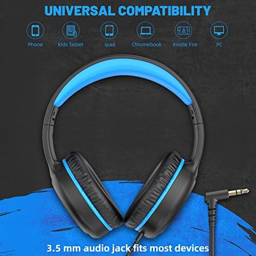 U2 Kids’ Lightweight Wired Headphones in Stylish Pink – Comfortable On-Ear Design Perfect for School, Travel, and Home | Durable, Easy-to-Use Headphones Compatible with i Pads, Tablets, and Laptops | Ideal for Young Girls and Students Seeking Engaging Audio Experience