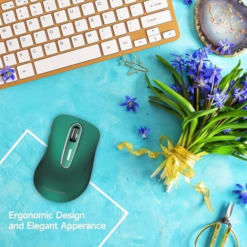 Upgrade Your Workflow with the Memzuoix 2.4 G Wireless Mouse – Ergonomic and Portable 1400 DPI USB Mouse for Laptop, PC & Desktop | 5 Customizable Buttons for Ultimate Control | Ideal for Professionals and Casual Users Alike