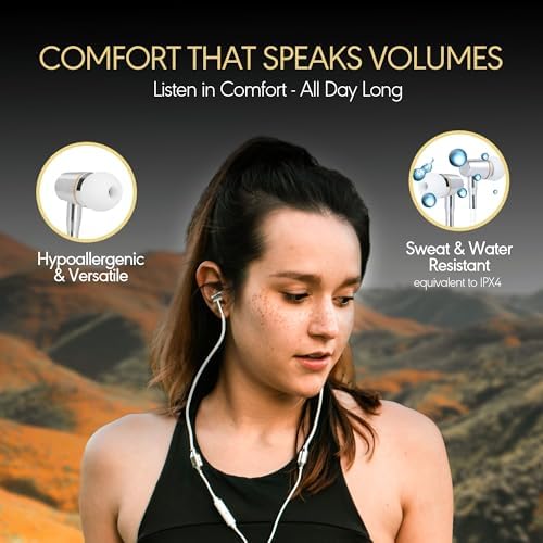 Experience Superior Sound Safety with Air Tube Headphones – EMF-Free Earbuds Featuring 3.5 mm Jack, Built-in Microphone & Volume Control, Comfortable Fit with Multiple Ear Tips, and Stylish Carry Case for Effortless Portability – The Ultimate Choice for Health-Conscious Audiophiles