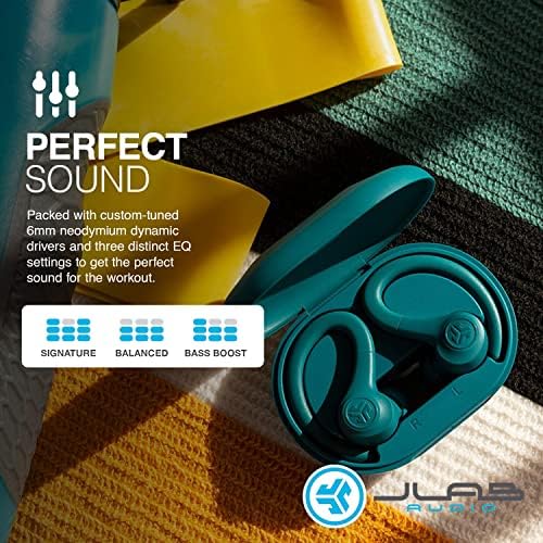 JLab Go Sport+ Wireless Workout Earbuds – Unrivaled 35+ Hour Bluetooth Battery Life, C3 Clear Calling Technology for Distinct Conversations, and Secure Earhook Design for Unyielding Stability During Workouts – Elevate Your Sound Experience with 3 Adjustable EQ Settings and Broad Device Compatibility in Sleek Graphite Finish
