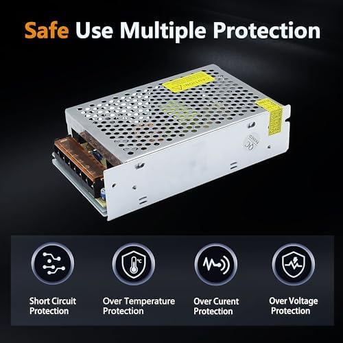 Versatile 24 V 60 W AC to DC Power Supply Adapter – High-Efficiency Converter for CCTV, RVs, LED Lighting, and Pumps – Universal Multi-Voltage Compatibility (110 V/120 V/220 V) for Consistent Performance in All Applications