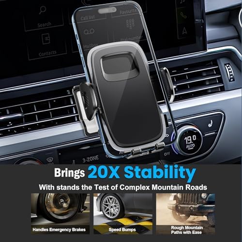 ELOHEI Custom Phone Mount for Volkswagen Golf 8 MK8 R GTI (2020-2024) – Ultimate Car Phone Holder for Enhanced Driving Experience, Quick-Release Design, 360-Degree Rotation, and Exceptional Compatibility with All Smartphone Sizes – Essential VW Golf Accessory for Navigation and Hands-Free Use