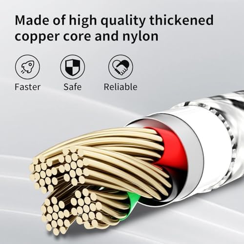 Ultimate 4-in-1 Fast Charging Cable – 65 W Multi-Device Charger with E-Mark Chip for i Phone 16/15/14/13, i Pad, and Laptops – High-Speed USB-C/Lightning Connectivity for Enhanced Performance and Versatility