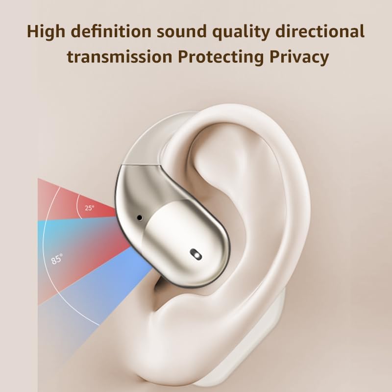 Transform Your Workout with Tsnapoo Wireless Open Ear Sports Earbuds – Cutting-Edge Bluetooth 5.4 for Effortless Connectivity – Premium Hi-Fi Audio for Crystal-Clear Calls – Ergonomic Over-Ear Hooks and Neck Sling for Secure Comfort – Waterproof Design Perfect for Intense Gym Sessions, Running, and Outdoor Activities – Lightweight and Durable for Active Lifestyles – Stay Aware and Engaged with Open-Ear Innovation – Elevate Your Audio Experience and Embrace Every Fitness Challenge!