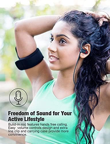 Otium Wireless Bluetooth Earbuds – IPX7 Waterproof Sports Headphones with 15-Hour Playtime for Gym & Running – Superior Sound Isolation & Ergonomic Comfort for Active Lifestyles – Seamless Device Compatibility – Black