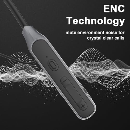 Elevate Your Audio Experience with Hmusic Neckband Bluetooth Earbuds – 30 Hours of Playtime, IPX5 Waterproof Design for Sports and Gaming – Exceptional Sound Quality & Enhanced Device Compatibility for Active Users – Wireless Comfort and Durability for Every Adventure