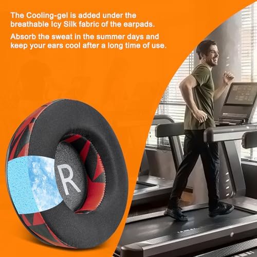 Transform your JBL Synchros with SOULWIT Snow Leopard Cooling Gel Earpads – Ultimate Upgrade for E50, E50 BT, S500, S700 Wireless Headphones – Unmatched Noise Isolation and Comfort for Extended Listening Adventures