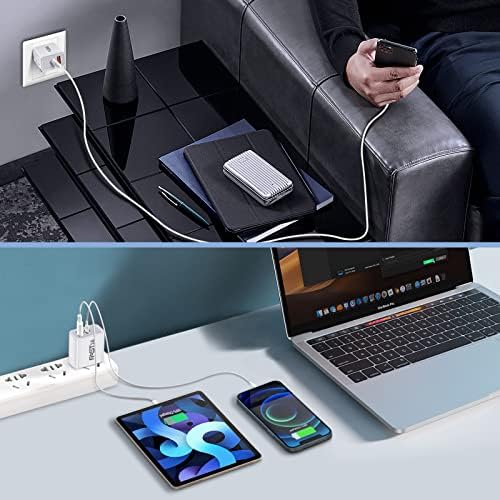 5 Pack Boxeroo USB-C Wall Charger Block – Dual Port PD Fast Charging Adapter for i Phone 15 Pro Max, Google Pixel 6/5, Samsung Galaxy – Universal USB-C Plug for Rapid Device Charging – Compact, Durable, and Travel-Friendly