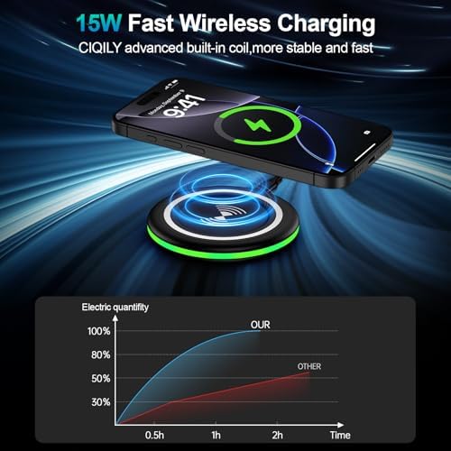 Samsung 15 W Wireless Fast Charging Pad with QC 3.0 Adapter – Enhanced Compatibility for Galaxy S25 Ultra, S24 FE, i Phone 16 Series, and Google Pixel 9 – Sleek, Sleep-Friendly Design for Rapid and Safe Device Charging – Universal Wireless Charger Station for All Qi-Enabled Devices – Lightweight and Compact Travel-Friendly Charger Pad – Optimal Charging Stability with Rubberized Base for Non-Slip Performance – Equipped with Intelligent Protection Technology to Prevent Overheating and Short-Circuiting – Perfect Gift Choice for Tech Enthusiasts and Everyday Users – Experience Lightning-Fast Charging with Advanced Efficiency for Android and i Phone Models – Enjoy Seamless Charging Experience with LED Indicator for Peace of Mind – Includes Essential Accessories: USB Type-C Cable and QC 3.0 Wall Adapter for Ultimate Convenience.