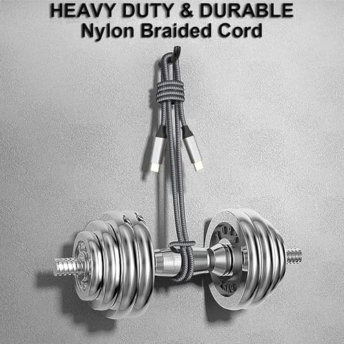 Fast Charging USB C to USB C Cable – 10 ft Braided Type C Charger Cord (2-Pack) for i Phone 15 Series, i Pad Pro/Air, Mac Book Air, Samsung Galaxy S23/S22/S21, Note 20 & PS5 – 60 W Power Delivery, Durable & Tangle-Free Design for Maximum Flexibility and Enhanced Compatibility