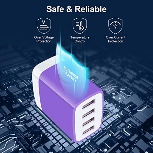 Dual USB Wall Charger 2-Pack – Rapid Charge Block for i Phone, Samsung Galaxy & Google Pixel – Universal Compatibility Power Adapter for Home, Office, and Travel – Fast Charging Technology with Compact Design – Reliable Multi Plug Outlet Solution for All Your Devices
