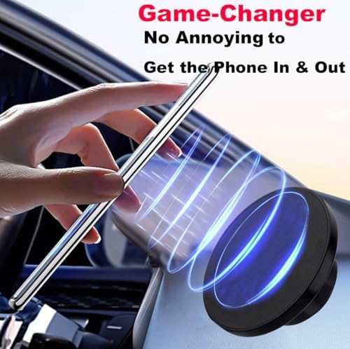 Revolutionize Your Drive with the 17 mm Mag Safe-Compatible Magnetic Phone Mount Base – Secure 0.67″ Ball Socket Cradle for Effortless Hands-Free Navigation and Calls, Sleek Square Design for Ultimate Durability and Style