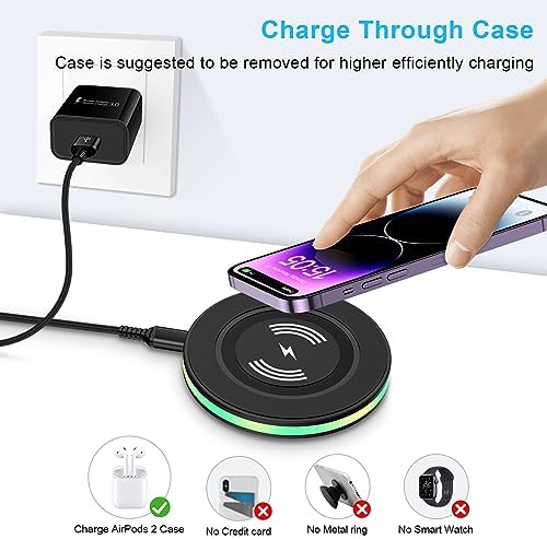 15 W Fast Wireless Charger for Samsung & i Phone – Universal Qi Charging Pad for Galaxy S25 Ultra, S24, S23, S22, S21, S20, S10 & i Phone 16 Pro Max, 15, 14, 13, 12 – High-Speed Charging with Intelligent Protection – Slim, Portable Design for Travel – Includes USB-A to USB-C Cable – Safe Overnight Charging for All Qi-Enabled Devices – Experience Up to 3 x Faster Charging with Smart Chip Technology – Ideal for Home, Office & On-the-Go Use – Compatible with Air Pods & Galaxy Buds – Perfect Gift for Tech Enthusiasts and Mobile Users